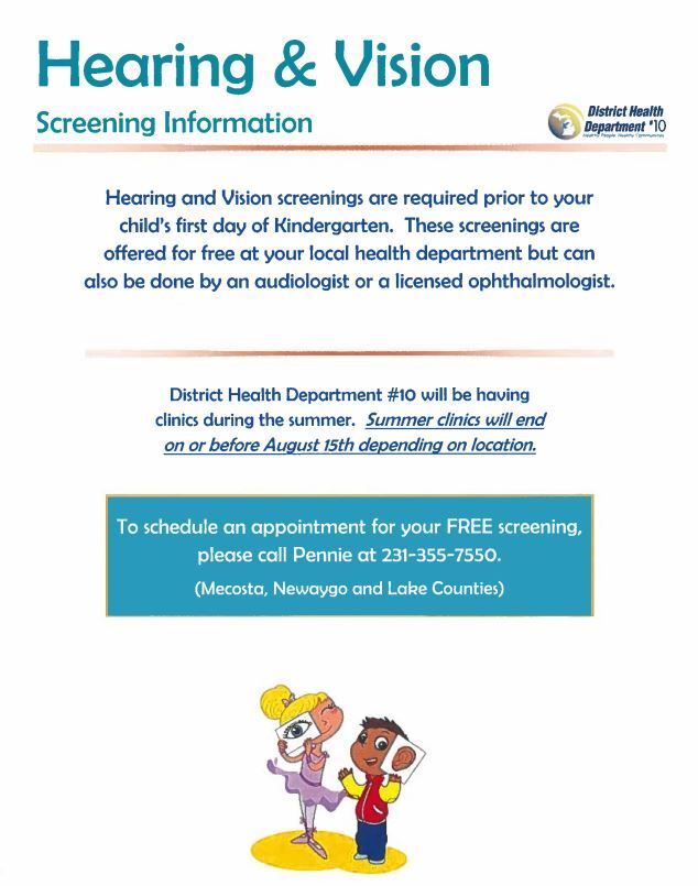 Hearing & Vision Screening Information